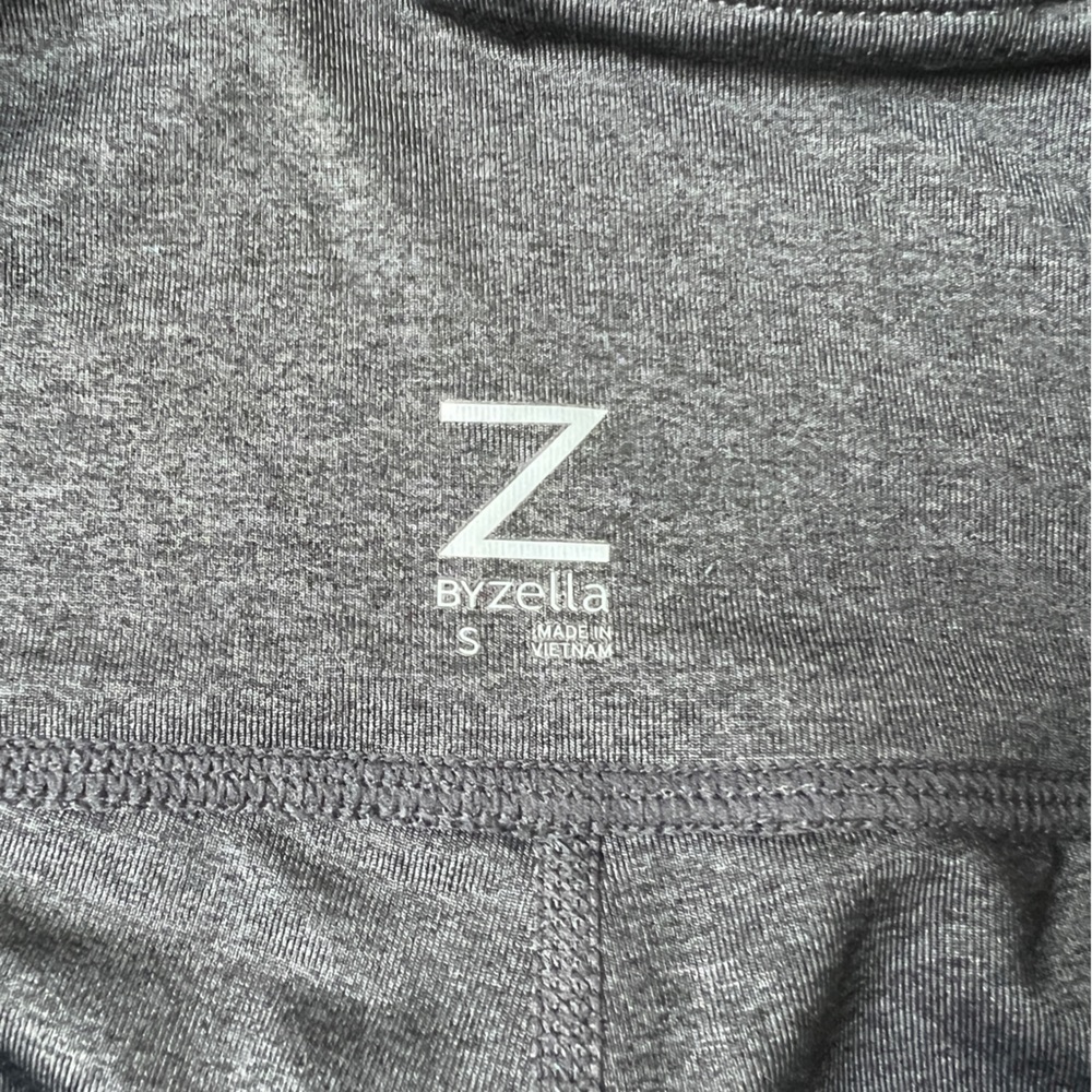 Z by Zella High Waisted Illustrious Charcoal Gray & black Mesh Leggings Sz Small - Picture 8 of 10